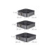 relaxdays Springformen Set 3-teilig Stahl Anthrazit eckig relaxdays Springformen Set 3-teilig Stahl Anthrazit eckig