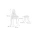 relaxdays Kinderschminktisch mit Hocker weiss relaxdays Kinderschminktisch mit Hocker weiss
