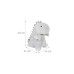 relaxdays Türstopper Dino Stoff Grau 23 cm relaxdays Türstopper Dino Stoff Grau 23 cm