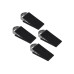 relaxdays Türstopper Kunststoff Edelstahl Schwarz Silber relaxdays Türstopper Kunststoff Edelstahl Schwarz Silber