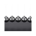 relaxdays Newton Pendel Kunststoff Metall Schwarz Silber relaxdays Newton Pendel Kunststoff Metall Schwarz Silber