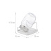 relaxdays Sprossenglas Transparent/Weiss relaxdays Sprossenglas Transparent/Weiss