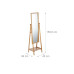 relaxdays Standspiegel 40 x 159.5 cm, Braun