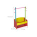 relaxdays Kinder-Garderobe x , Rot/Grün/Gelb/Mehrfarbig relaxdays Kinder-Garderobe x , Rot/Grün/Gelb/Mehrfarbig