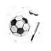 relaxdays Fussball Fussball, Schwarz/Weiss relaxdays Fussball Fussball, Schwarz/Weiss
