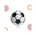 relaxdays Fussball Fussball, Schwarz/Weiss relaxdays Fussball Fussball, Schwarz/Weiss