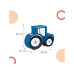 relaxdays Traktor Traktor, Schwarz/Dunkelblau relaxdays Traktor Traktor, Schwarz/Dunkelblau