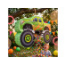 relaxdays Monstertruck Auto, Schwarz/Grün
