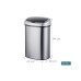 relaxdays Sensorabfalleimer 50 l, Schwarz/Silber