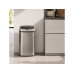 relaxdays Sensorabfalleimer 50 l, Schwarz/Silber