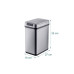 relaxdays Sensorabfalleimer 12 l, Schwarz/Silber