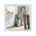 relaxdays Sensorabfalleimer 12 l, Schwarz/Silber