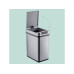 relaxdays Sensorabfalleimer 12 l, Schwarz/Silber