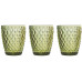 Tognana Tognana Trinkgläser Diamond 260 ml, 3 Stück, Grün Tognana Tognana Trinkgläser Diamond 260 ml, 3 Stück, Grün