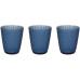 Tognana Tognana Trinkgläser Davor 280 ml, 3 Stück, Blau Tognana Tognana Trinkgläser Davor 280 ml, 3 Stück, Blau