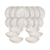Tognana Speise-Service Virtuo 18-teilig, Weiss/Beige Tognana Speise-Service Virtuo 18-teilig, Weiss/Beige