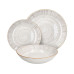 Tognana Speise-Service Virtuo 18-teilig, Weiss/Beige Tognana Speise-Service Virtuo 18-teilig, Weiss/Beige