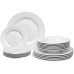 Tognana Speise-Service Rings 18-teilig, Weiss Tognana Speise-Service Rings 18-teilig, Weiss
