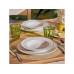 Tognana Speise-Service Rings 18-teilig, Weiss Tognana Speise-Service Rings 18-teilig, Weiss