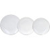 Tognana Speise-Service Filo Platino 18-teilig, Weiss/Silber Tognana Speise-Service Filo Platino 18-teilig, Weiss/Silber
