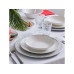 Tognana Speise-Service Filo Platino 18-teilig, Weiss/Silber Tognana Speise-Service Filo Platino 18-teilig, Weiss/Silber