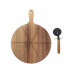 Tognana Tognana Pizzabrett mit Messer, 42 x 30 cm, Braun Tognana Tognana Pizzabrett mit Messer, 42 x 30 cm, Braun