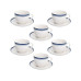 Tognana Tognana Kaffeetassen-Set Filu 260 ml , 6 Stück, Weiss/Blau Tognana Tognana Kaffeetassen-Set Filu 260 ml , 6 Stück, Weiss/Blau