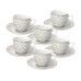 Tognana Tognana Kaffeetassen-Set Habana 250 ml, 6 Stück, Weiss/Braun Tognana Tognana Kaffeetassen-Set Habana 250 ml, 6 Stück, Weiss/Braun