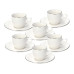 Tognana Espressotasse Fascetta Platino 90 ml, 6 Stück, Weiss/Silber Tognana Espressotasse Fascetta Platino 90 ml, 6 Stück, Weiss/Silber