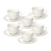 Tognana Kaffeetasse Fascetta Platino 260 ml, 6 Stück, Weiss/Silber Tognana Kaffeetasse Fascetta Platino 260 ml, 6 Stück, Weiss/Silber