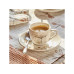 Tognana Espressotasse Poesia 80 ml, 6 Stück, Weiss/Beige Tognana Espressotasse Poesia 80 ml, 6 Stück, Weiss/Beige