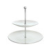 Tognana Etagere Fascetta Platino 27 x 25 cm, Weiss/Silber