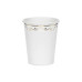 Partydeco PartyDeco Pappbecher mit Ornament Weiss, 6er-Set 6 Stück