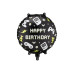 Partydeco Folienballon Happy Birthday 35 x 35 cm, Game
