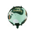Partydeco Folienballon Scheibe Brontosaurus 35 x 35 cm Partydeco Folienballon Scheibe Brontosaurus 35 x 35 cm