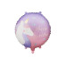 Partydeco Folienballon Happy Birthday 35 x 35 cm, Einhorn