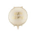 Partydeco Folienballon Happy Birthday 35 x 35 cm, Creme