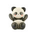 Partydeco PartyDeco Folienballon Panda Schwarz/Weiss