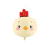 Partydeco PartyDeco Folienballon Huhn Gelb