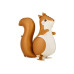 Partydeco PartyDeco Folienballon Eichhörnchen Orange