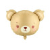 Partydeco PartyDeco Folienballon Bär Braun