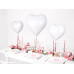 Partydeco PartyDeco Folienballon Herz Weiss Weiss Partydeco PartyDeco Folienballon Herz Weiss Weiss