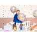 Partydeco PartyDeco Folienballon Happy Birthday Hellrosa