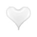 Partydeco PartyDeco Folienballon Herz Weiss Weiss Partydeco PartyDeco Folienballon Herz Weiss Weiss