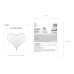 Partydeco PartyDeco Folienballon Herz Weiss Weiss Partydeco PartyDeco Folienballon Herz Weiss Weiss