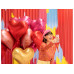 Partydeco PartyDeco Folienballon Herz Satin Rosa Rosa Partydeco PartyDeco Folienballon Herz Satin Rosa Rosa