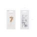 Partydeco PartyDeco Geburtstagskerze Ziffer 7 Gold 1 Stück Partydeco PartyDeco Geburtstagskerze Ziffer 7 Gold 1 Stück