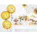 Partydeco PartyDeco Geburtstagskerze Ziffer 0 Gold 1 Stück