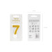 Partydeco PartyDeco Geburtstagskerze Ziffer 7 Gold 1 Stück Partydeco PartyDeco Geburtstagskerze Ziffer 7 Gold 1 Stück
