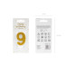 Partydeco PartyDeco Geburtstagskerze Ziffer 9 Gold 1 Stück Partydeco PartyDeco Geburtstagskerze Ziffer 9 Gold 1 Stück